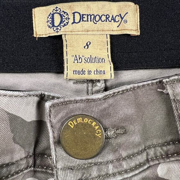 Democracy Camouflage Tummy Slimming Mid Rise Slim Jeans Size 8 - Picture 3 of 9